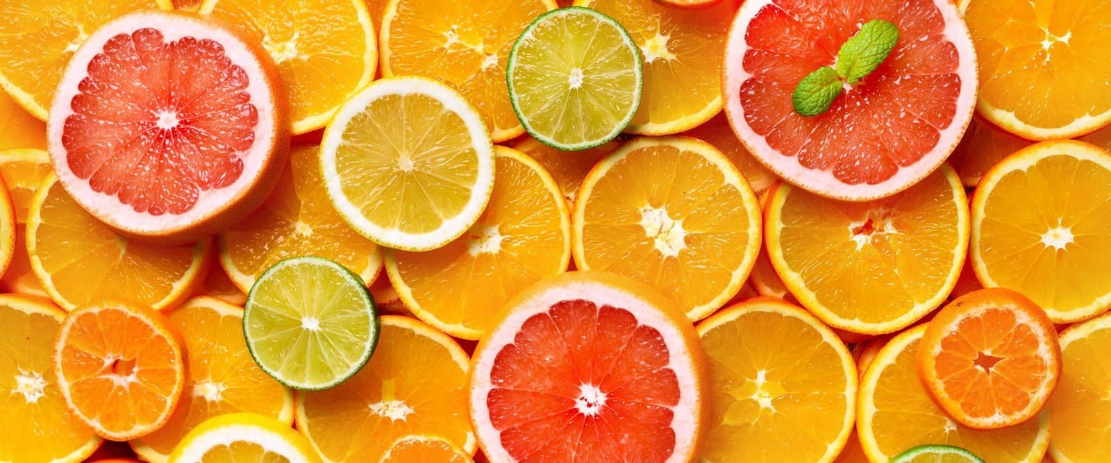 Fresh citrus fruits beside a mental wellbeing guide.